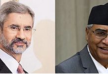 एस जयशंकरलार्इ देउवाको बधार्इ