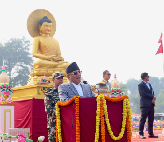 अहिले विश्वलाई शान्तिको अझ बढी आवश्यकता परेको छ : प्रधानमन्त्री दाहाल